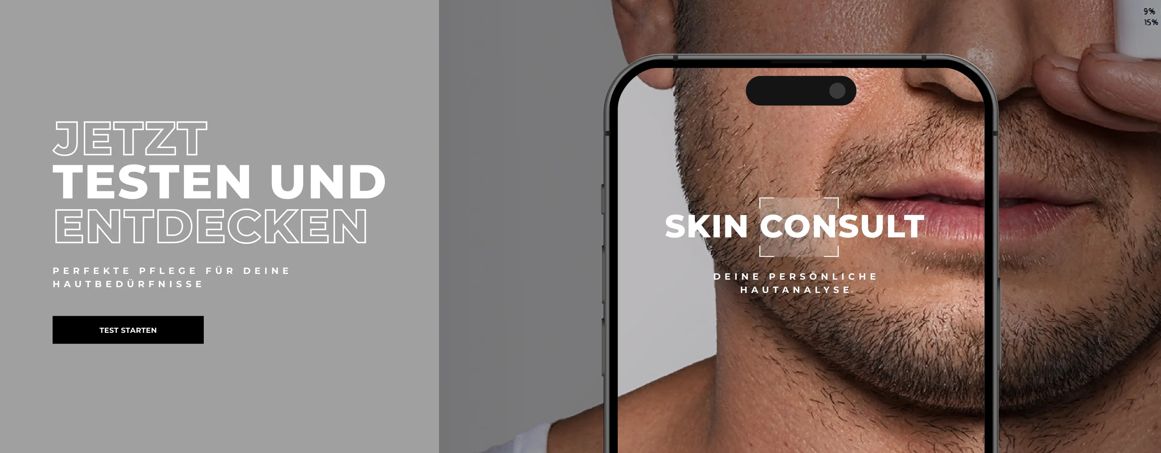 Skin Consult Produktberater Männer link zu deiner persönlichen Hautanalyse desktop