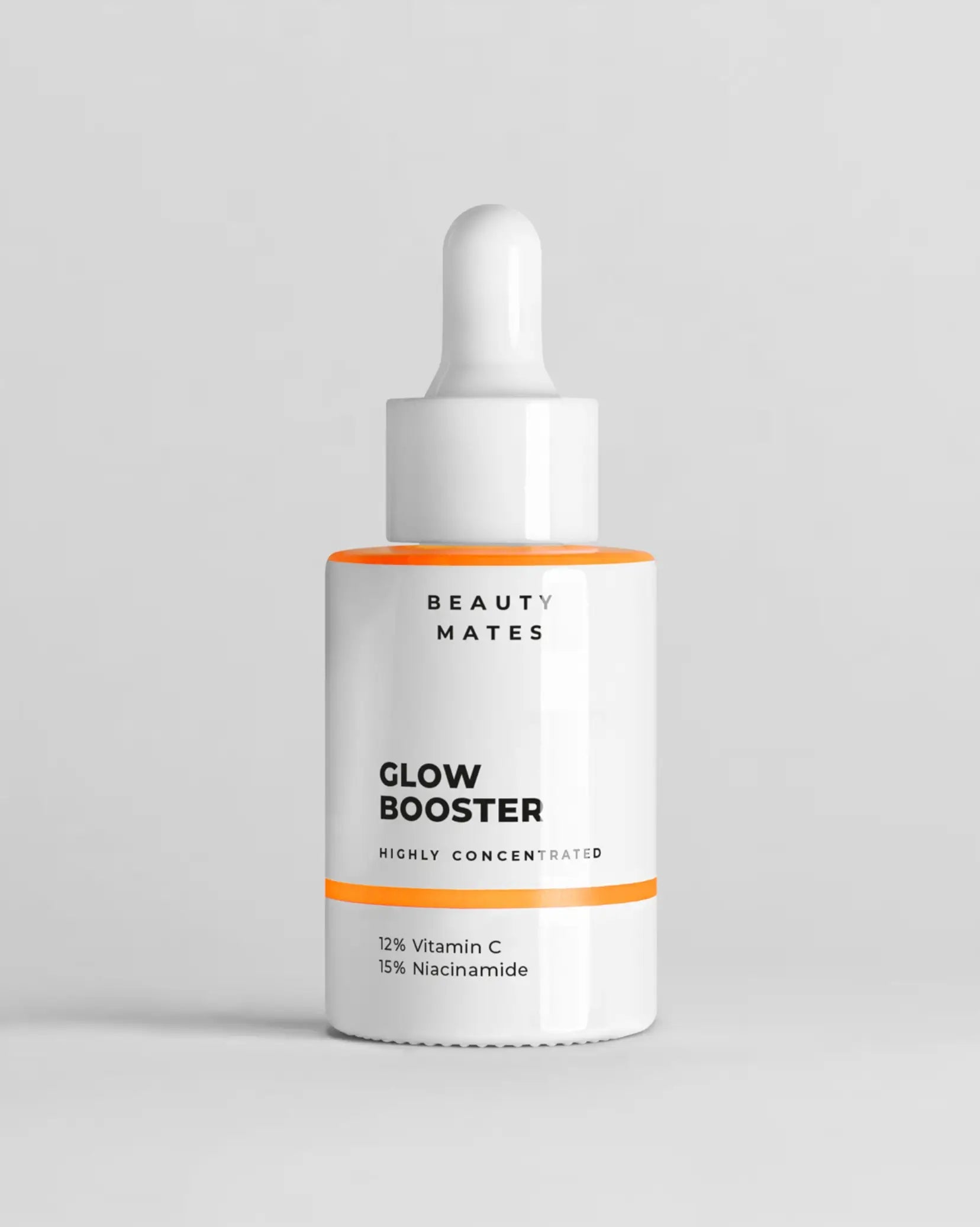 Beauty Mates Glow Booster - Hochkonzentriertes Serum mit 12% Vitamin C und 15% Niacinamide