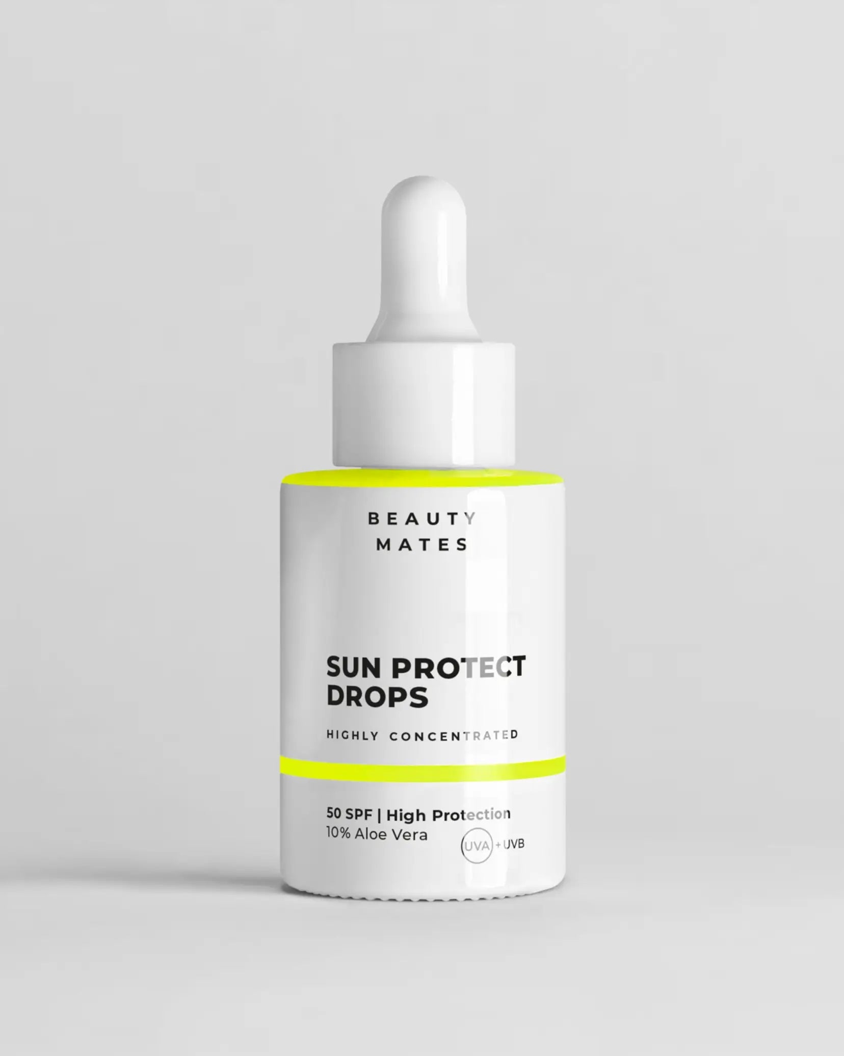 Beauty Mates Sun Protect Drops - Hochkonzentrierter Sonnenschutz mit SPF 50 und 10% Aloe Vera.